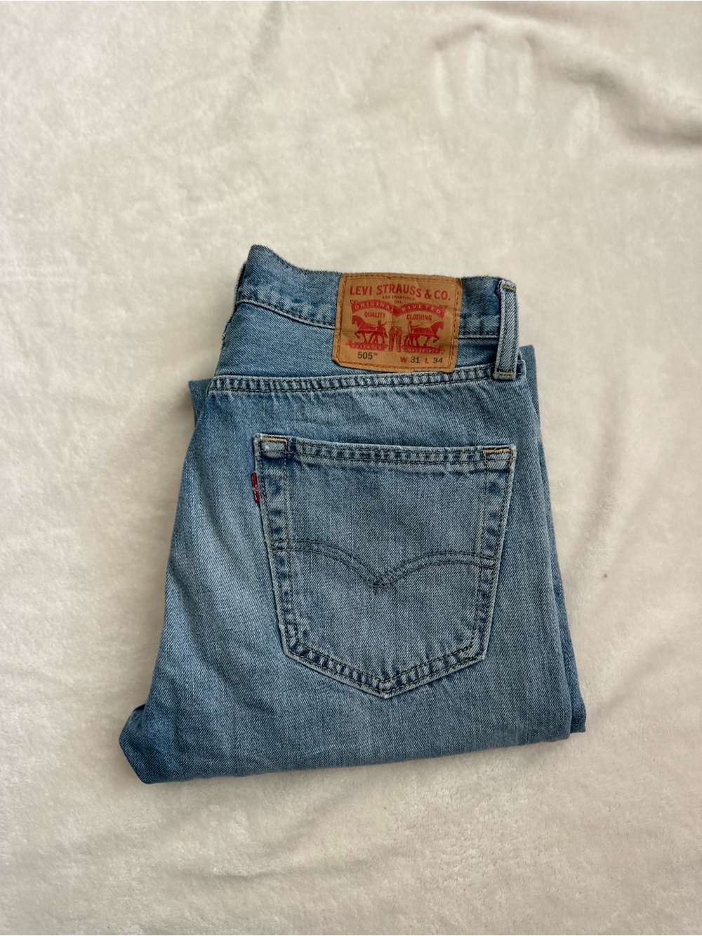 Classic 505 Levi's Jeans in Light Blue Denim
